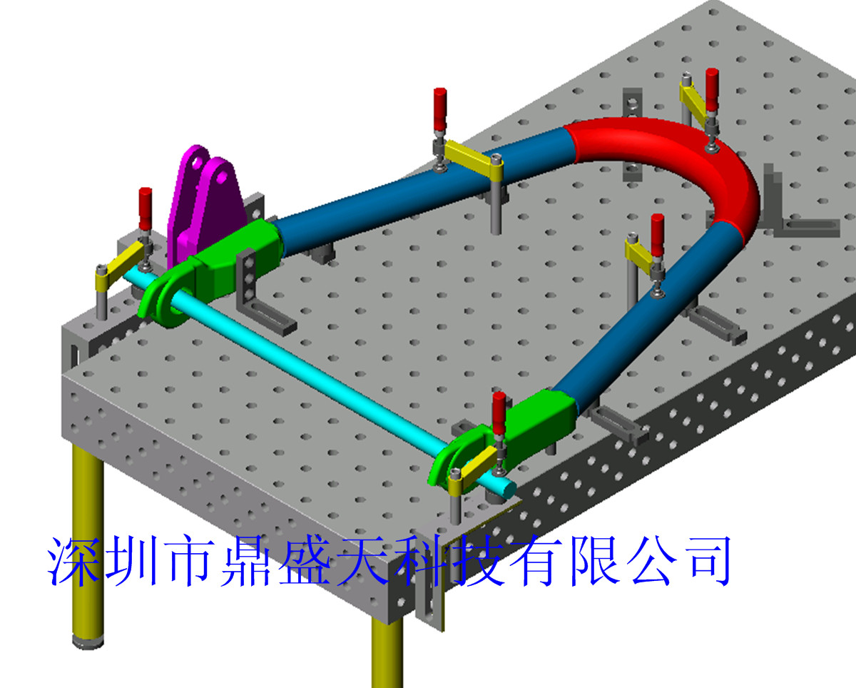 排氣管焊接工裝平臺